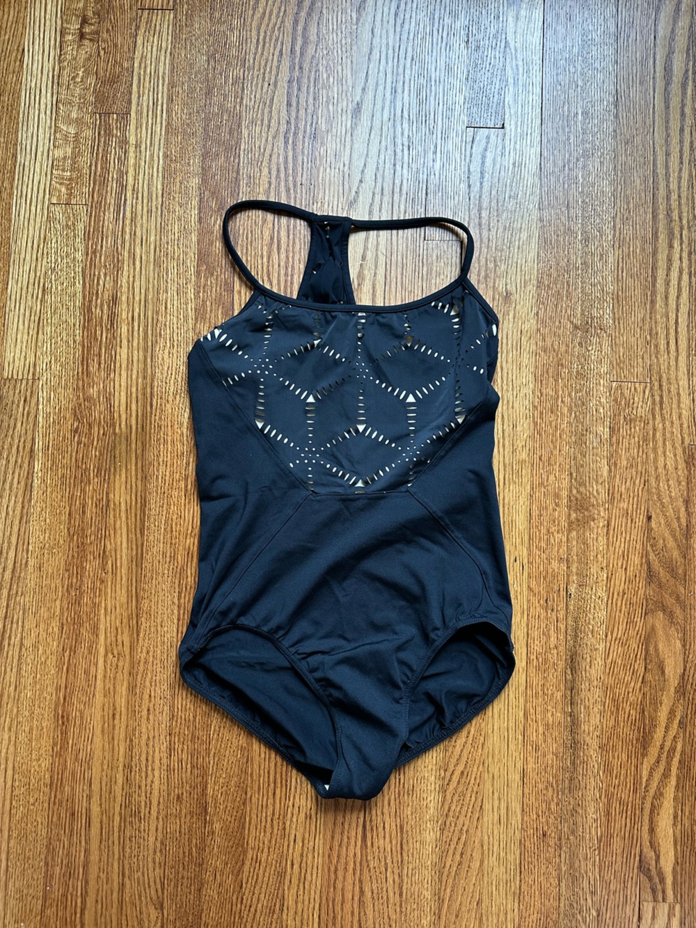 Mirella black ballet leotard